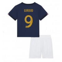 Dres Francuska Olivier Giroud #9 Domaci za djecu SP 2022 Kratak Rukav (+ kratke hlače)